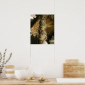 Gerstenzuckersäule aus dem Baldacchino Poster (Küche)