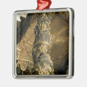 Gerstenzuckerspalte vom Baldacchino Silbernes Ornament (Links)