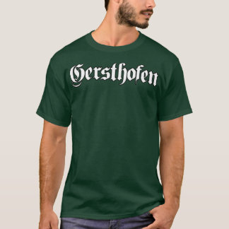 Gersthofen geschrieben mit gotischem Schriftart T-Shirt