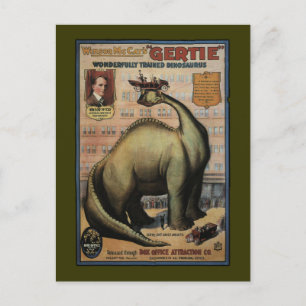 Gertie der Dinosaurier Postkarte