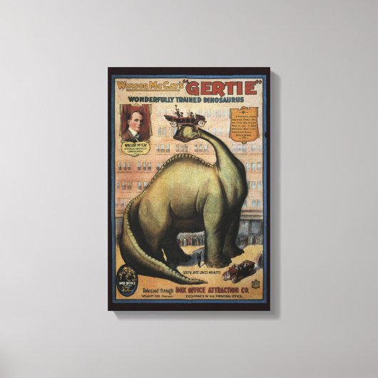 Gertie The Dinosaur Leinwanddruck (Vorderseite)
