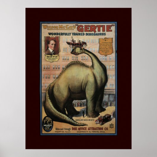 Gertie the Dinosaur Poster (Vorne)
