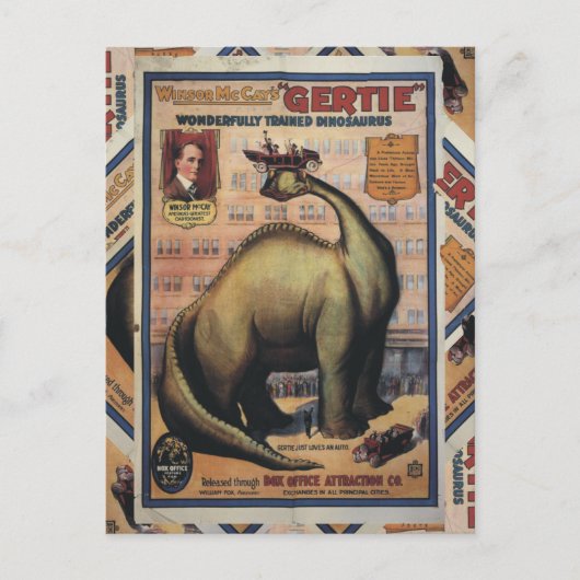 Gertie The Dinosaur Postkarte (Vorderseite)