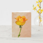 Gertie's Garden Single Yellow Rose Art Note Card Karte (Gelbe Blume)