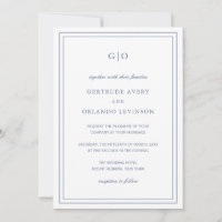 Gertrude Dusty Blue Classic Hochzeit