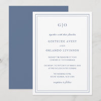 Gertrude Dusty Blue Classic Hochzeit