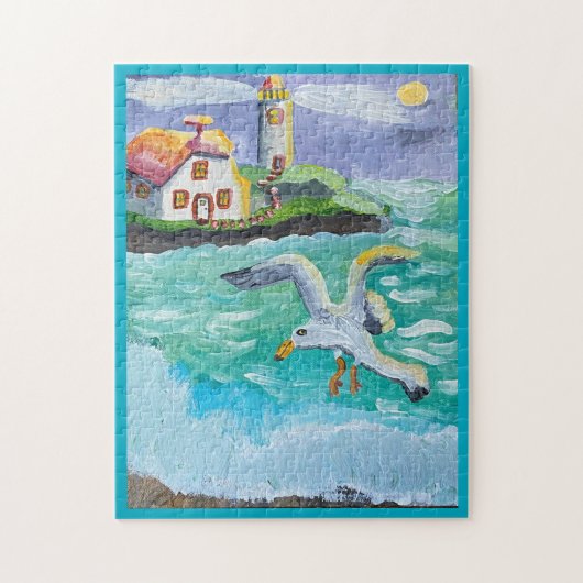 Gertrude Gull und der Leuchtturm Puzzle (Vertikal)