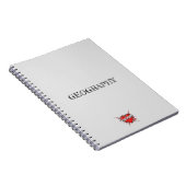 Gertrude Heart Gray Notizblock (Rechte Seite)