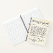 Gertrude Stein Ablehnungsschreiben Notizblock (Innenseite)