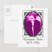 Gertrude Stein Postkarte (Vorne/Hinten)