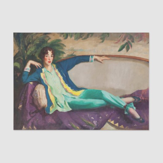 Gertrude Vanderbilt Whitney von Robert Henri Seidenpapier (Vorderseite)