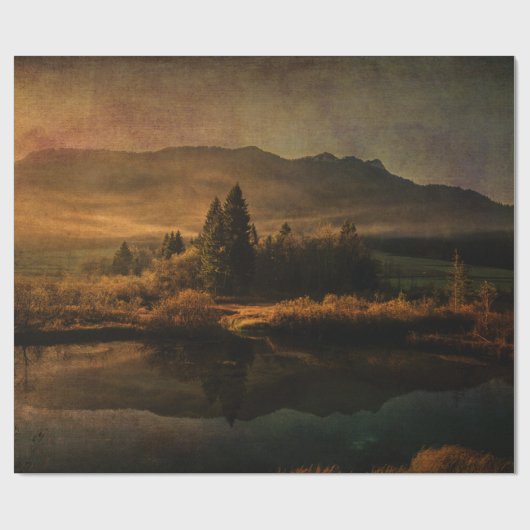 Geruch der Kiefern Geschenkpapier (Flach)