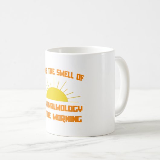 Geruch der Ophthalmologie am Morgen Kaffeetasse (VorderseiteRechts)