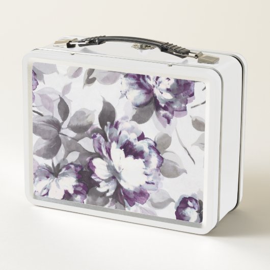 Geruch der Pflaumen-Rosen Metall Brotdose (Rückseite)