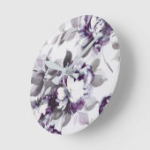 Geruch der Pflaumen-Rosen Runde Wanduhr (Winkel)