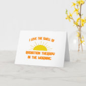 Geruch der Strahlentherapie am Morgen Karte (Gelbe Blume)