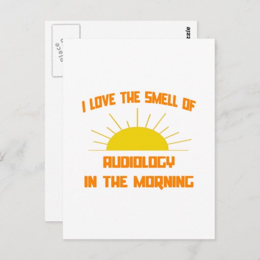 Geruch nach Audiologie am Morgen Postkarte (Vorne/Hinten)