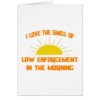 Geruch nach Strafverfolgung am Morgen