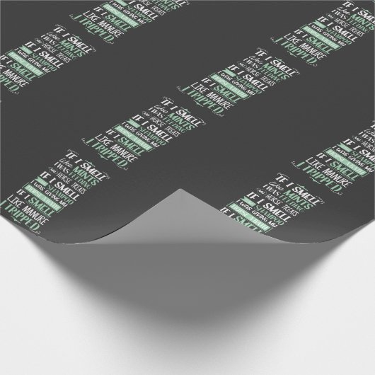 Geruch wie Pferdereiten Reiten Reitsport Reittier Geschenkpapier (Ecke)