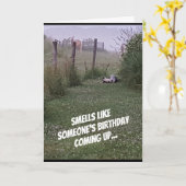 "Geruche Karte mögen eines Geburtstages" (Gelbe Blume)