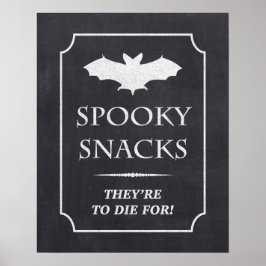 Geruchliche Snacks, die zu Halloween Die werden Poster