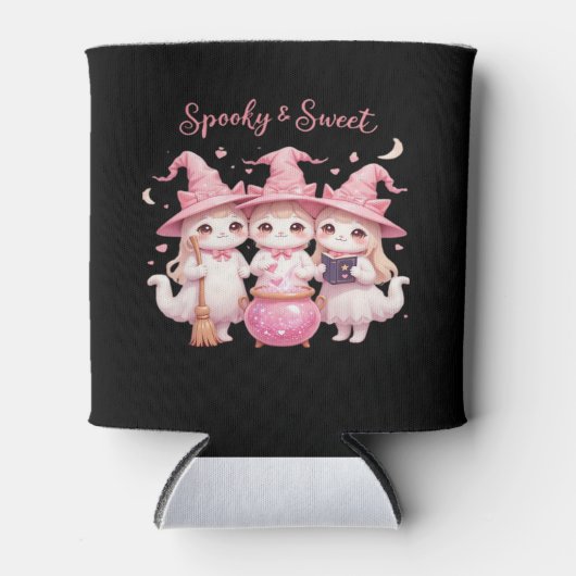 Geruchliche und süße Niedliche Hexenkatze Oversifi Dosenkühler (Vorderseite)