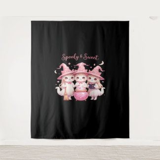 Geruchliche und süße Niedliche Hexenkatze Oversifi Wandteppich