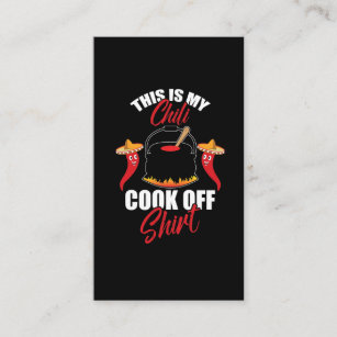 Geruchliches Essen Lover Das ist mein Chili Cook O Visitenkarte