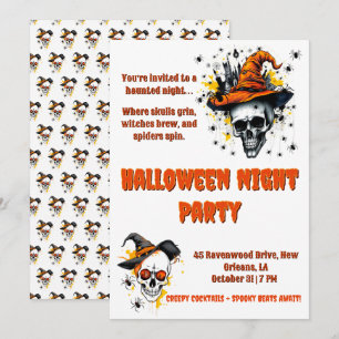 Geruchliches und farbiges Halloween-Party Einladung