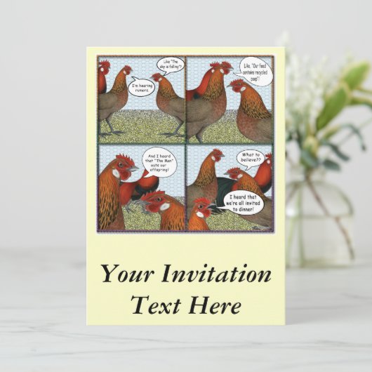 Gerüchte Einladung (Stehend Vorderseite)