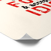 GERÜCHTE - FARBE ÄNDERN / Leinwand-Option - Poster (Ecke)