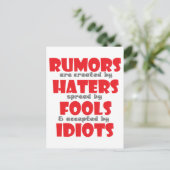 Gerüchte Postkarte (Stehend Vorderseite)