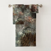 Gerüchte Schichten brauner Kristalle Badhandtuch Set (Insitu)