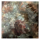 Gerüchte Schichten brauner Kristalle Fliese (Vorderseite)