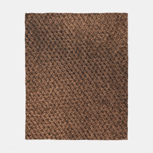 Gerüchte Stoffe: Dunkelbraune Elegance Fleecedecke (Vorderseite)