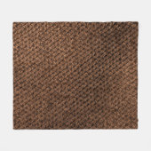 Gerüchte Stoffe: Dunkelbraune Elegance Fleecedecke (Vorderseite (Horizontal))