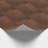 Gerüchte Stoffe: Dunkelbraune Elegance Geschenkpapier (Ecke)