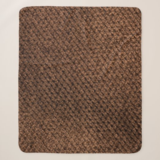 Gerüchte Stoffe: Dunkelbraune Elegance Sherpadecke (Vorderseite)