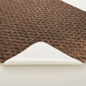 Gerüchte Stoffe: Dunkelbraune Elegance Sherpadecke (3/4)
