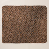 Gerüchte Stoffe: Dunkelbraune Elegance Sherpadecke (Vorderseite (Horizontal))