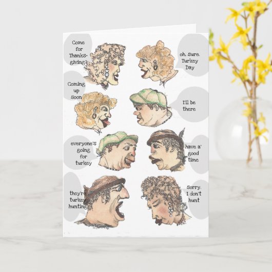 Gerüchte über Erntedank oder die Türkei Day Card Karte (Gelbe Blume)