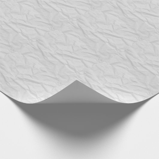 Gerümpeltes Weißbuch: Texturierter Hintergrund Geschenkpapier (Ecke)