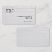 gerundete exklusive Wand Trendy Minimalistisch Gra Visitenkarte (Vorne/Hinten)