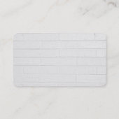 gerundete exklusive Wand Trendy Minimalistisch Gra Visitenkarte (Rückseite)