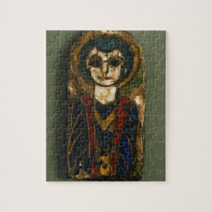Gerundete Plakette, Christus oder ein Heiliges Puzzle