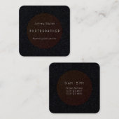 Gerundete Rahmenabdeckung der eleganten Art Quadratische Visitenkarte (Vorne/Hinten)