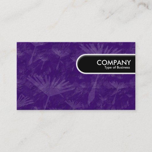 Gerundeter Rand-Umbau - lila Erde Visitenkarte (Vorderseite)