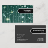 Gerundeter Rand-Umbau - Stern-Matrix Visitenkarte (Vorne/Hinten)