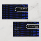 Gerundeter Rand-Umbau - Ton-Ecke - blaues II Visitenkarte (Vorne/Hinten)