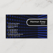 Gerundeter Rand-Umbau - Ton-Ecke - blaues II Visitenkarte (Rückseite)